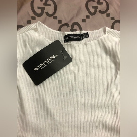 White Ribbed Frill Edge Short PJ Set ☁️ - Picture 6 of 7